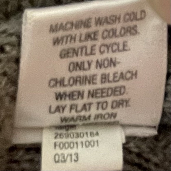 Converse One Star Oversized Knitted Sweater Crop Top Women's Size Large Gray - Picture 8 of 11